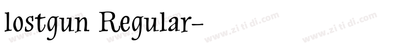 lostgun Regular字体转换
